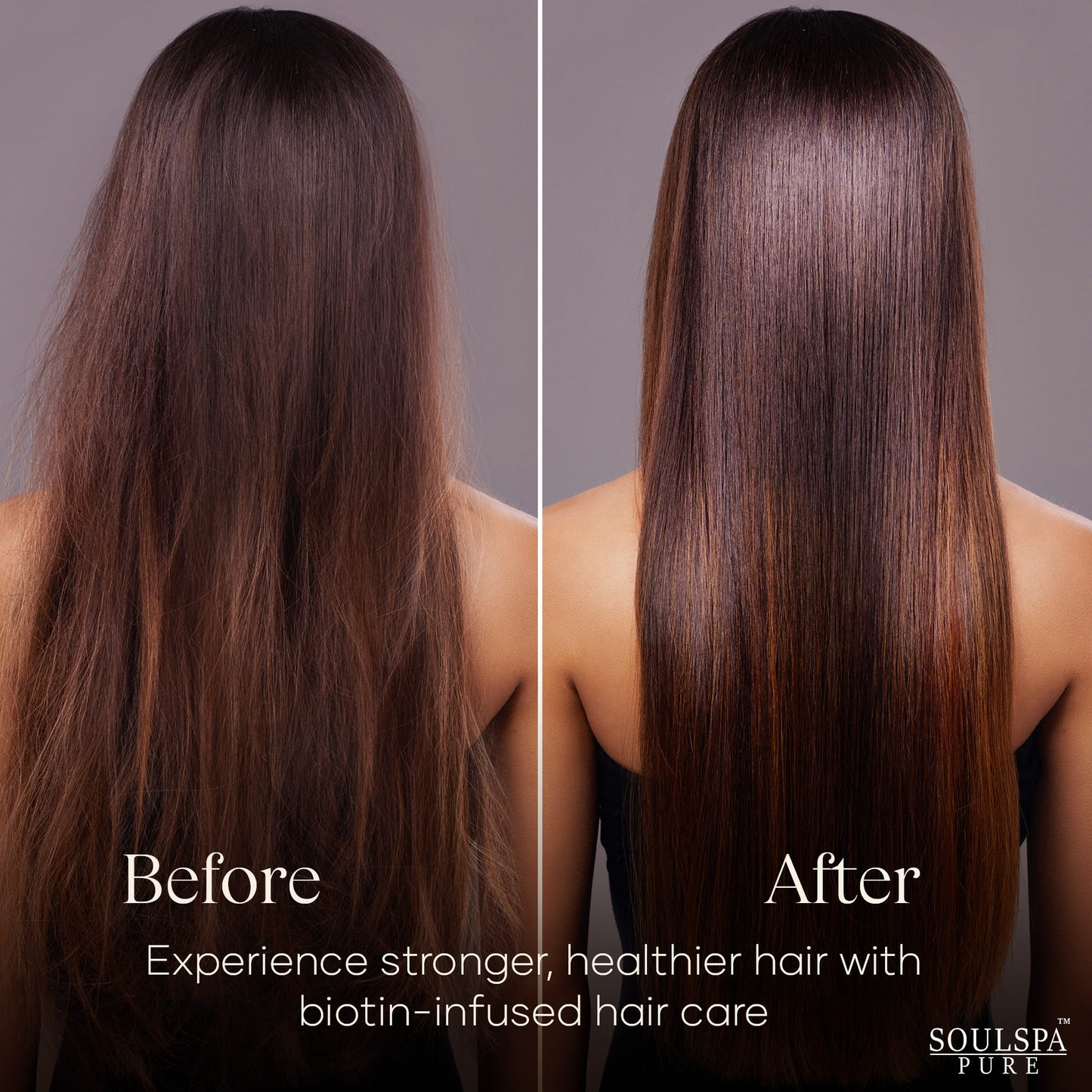 SOULSPA PURE Biotin Shampoo and Conditioner Set with Keratin