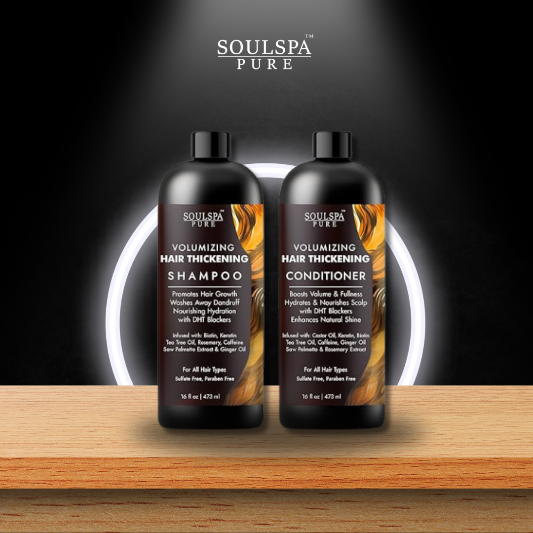 SOULSPA PURE Hair Thickening Shampoo and Conditioner Set