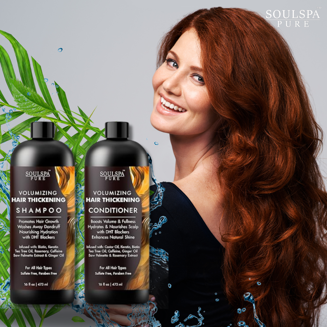 SOULSPA PURE Hair Thickening Shampoo and Conditioner Set