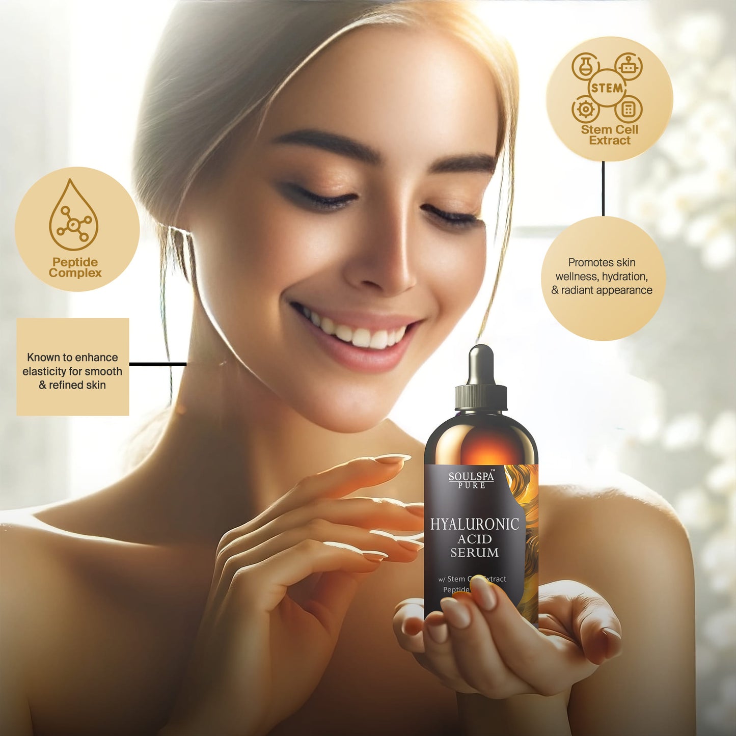 SOULSPA PURE Hyaluronic Acid Serum for Face