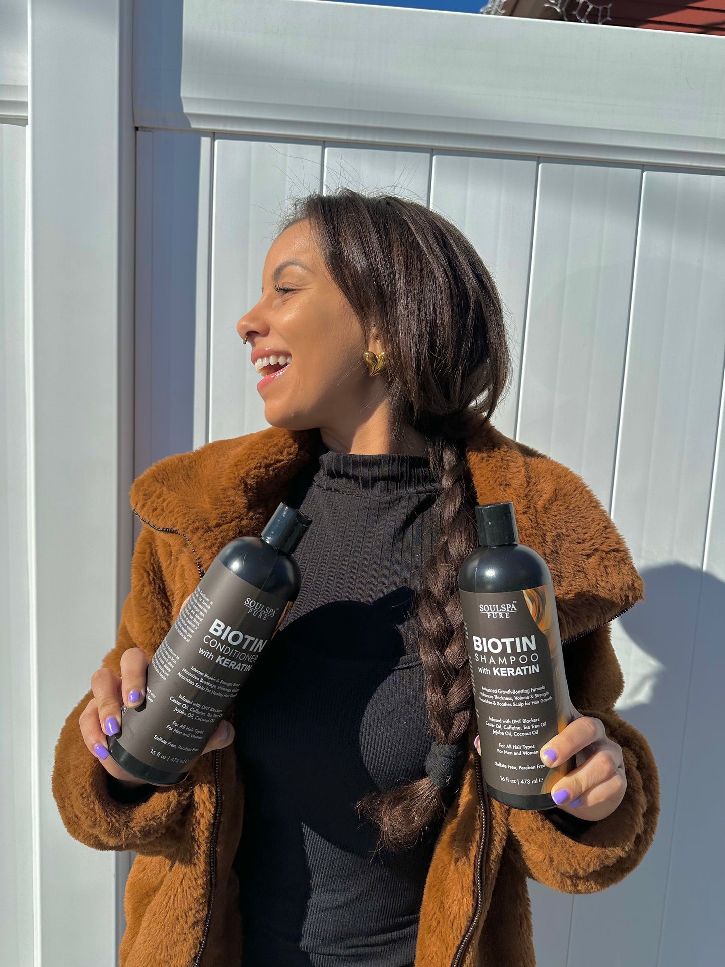 SOULSPA PURE Biotin Shampoo and Conditioner Set with Keratin