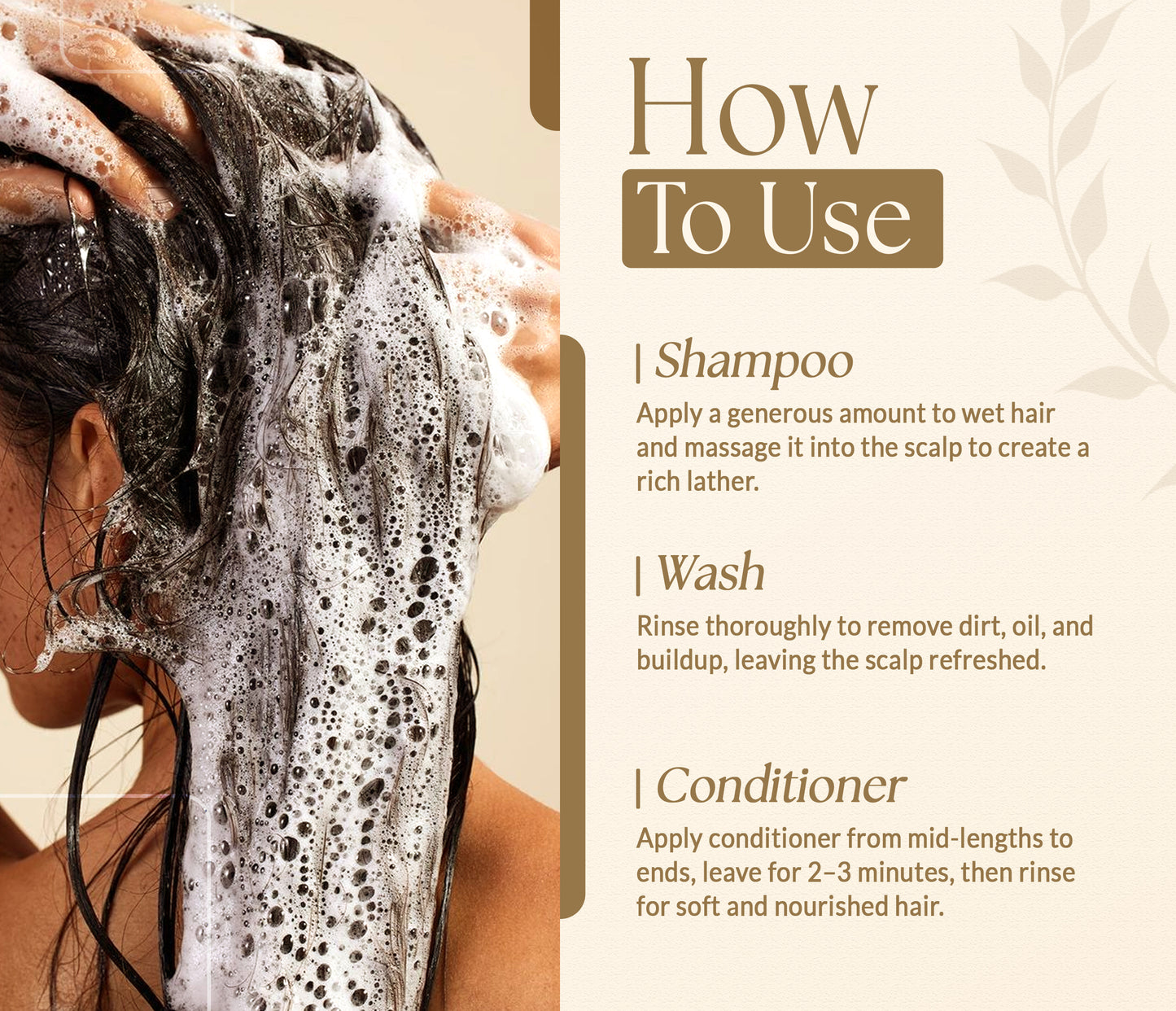 Biotin Shampoo and Conditioner Set with Rice Water & Rice Protein