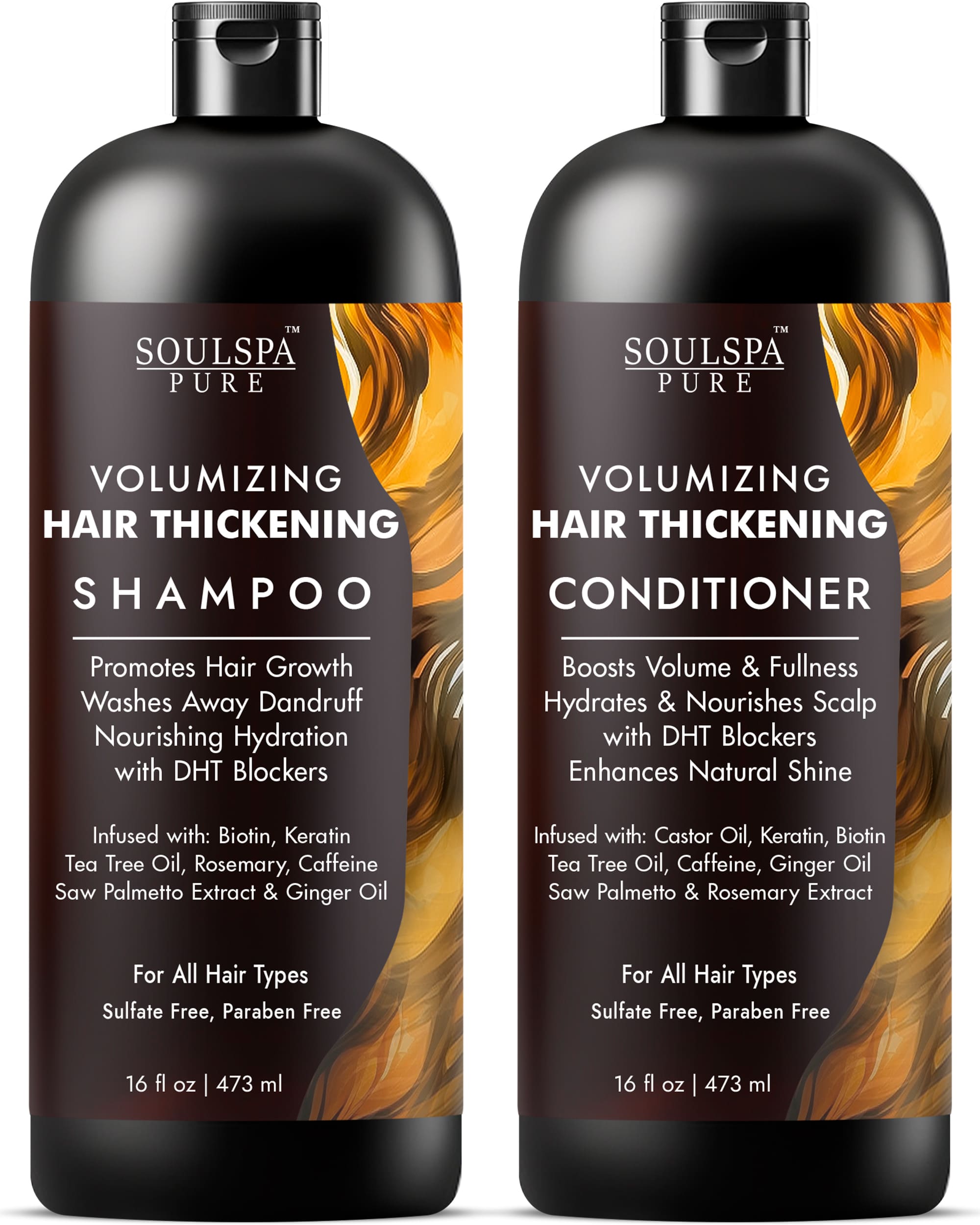 Hair Thickening Shampoo and Conditioner Set – SOULSPAPURE