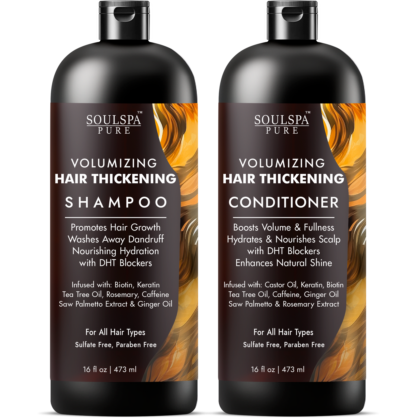 SOULSPA PURE Hair Thickening Shampoo and Conditioner Set