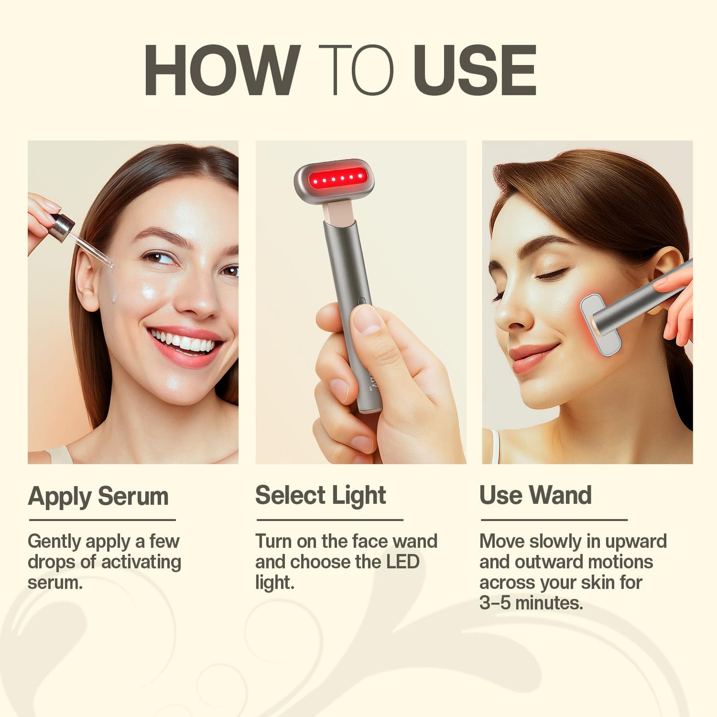 7-in-1 Radiant Face Glow Wand with Skin Revive Serum (Silver)