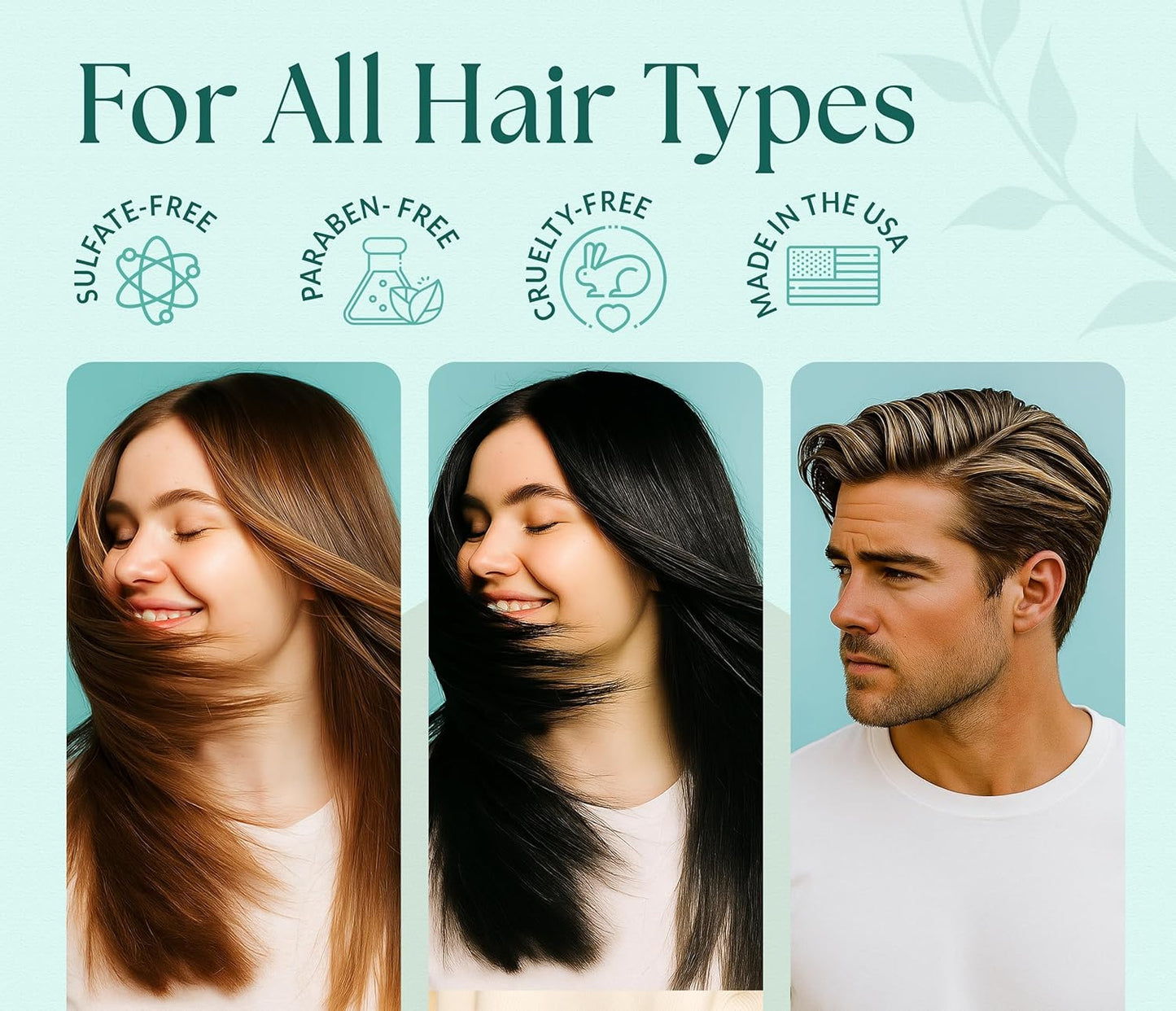 Biotin Shampoo & Conditioner Set with Tea Tree & Peppermint