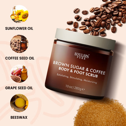 Brown Sugar & Coffee Body & Foot Scrub 10 floz