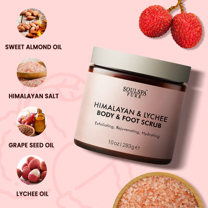 Himalayan & Lychee Body & Foot Scrub 10 floz