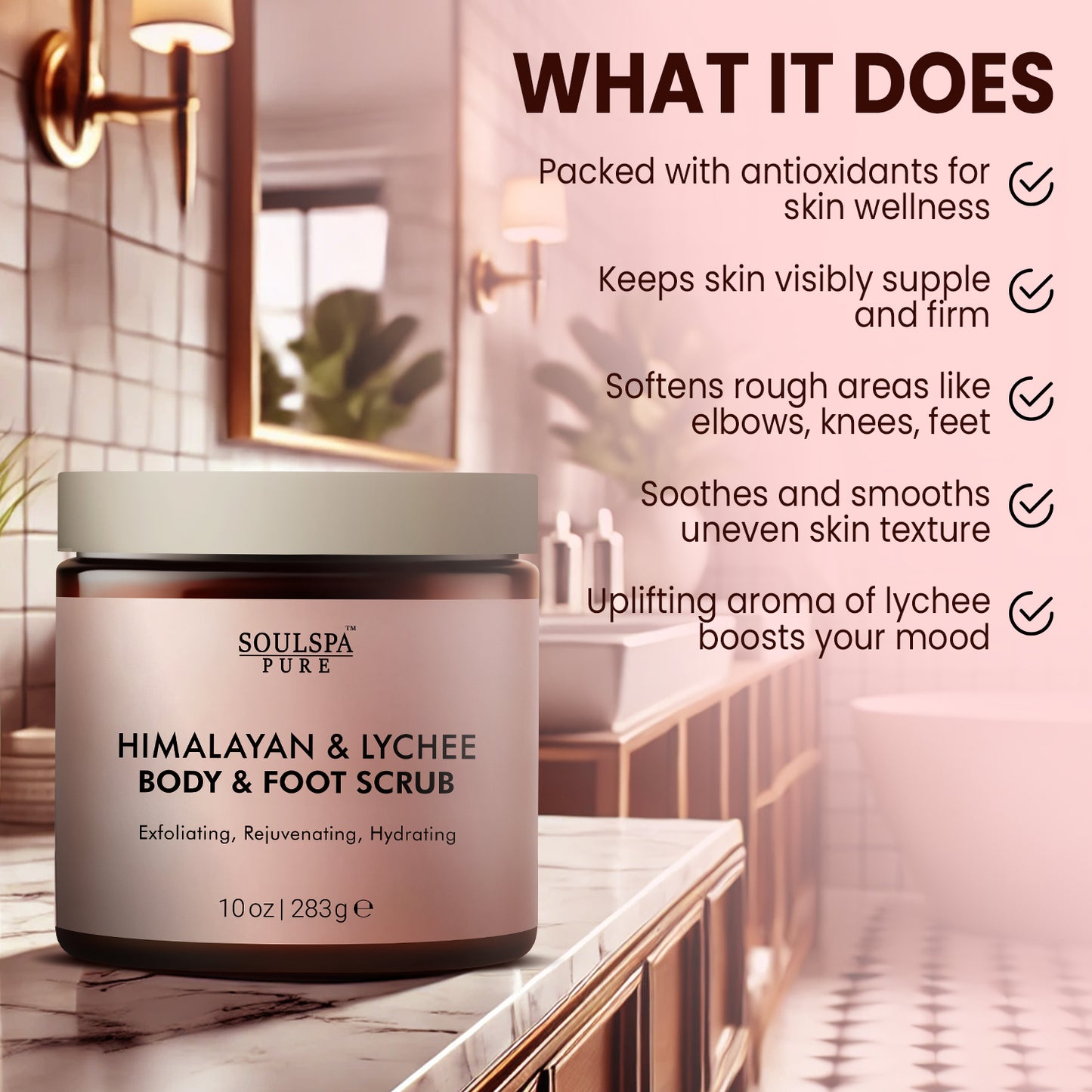 Himalayan & Lychee Body & Foot Scrub 10 floz