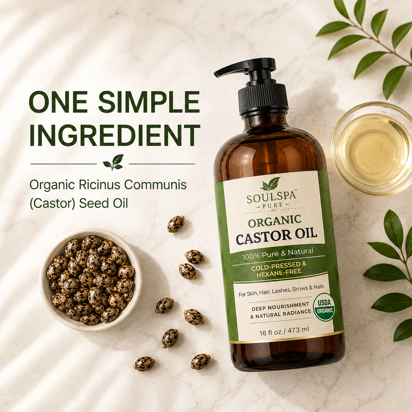 Organic Castor Oil 16 floz