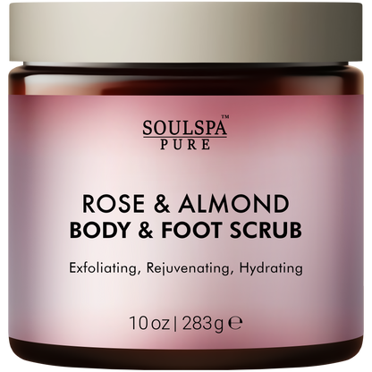 Rose & Almond Body & Foot Scrub 10 floz