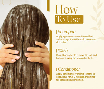 Biotin Shampoo & Conditioner Set with Castor & Black Seed Oil