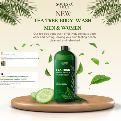 SOULSPA PURE Tea Tree Body Wash For Men & Women