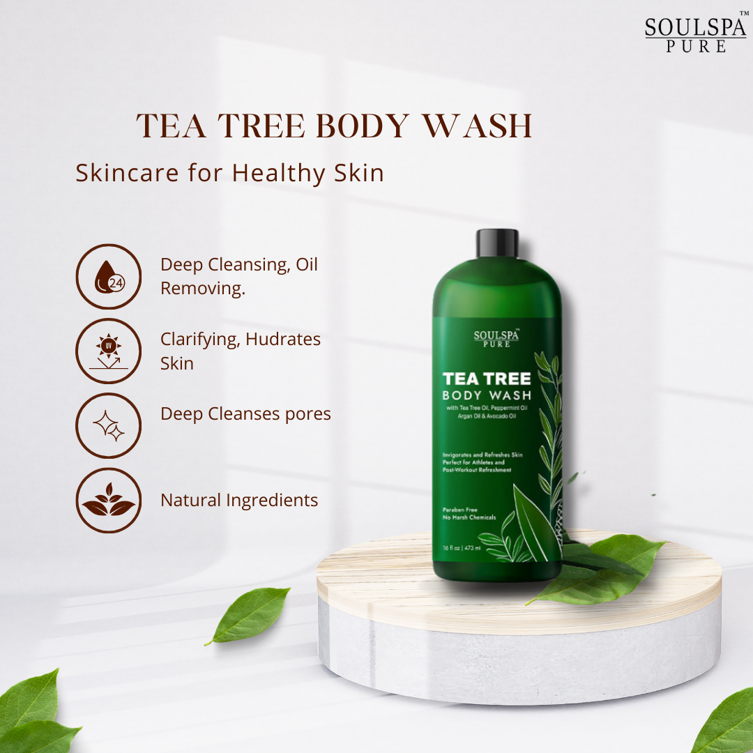 SOULSPA PURE Tea Tree Body Wash For Men & Women