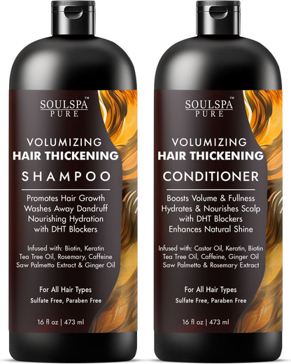 Hair Thickening Shampoo and Conditioner Set