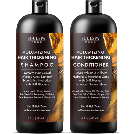 SOULSPA PURE Hair Thickening Shampoo and Conditioner Set